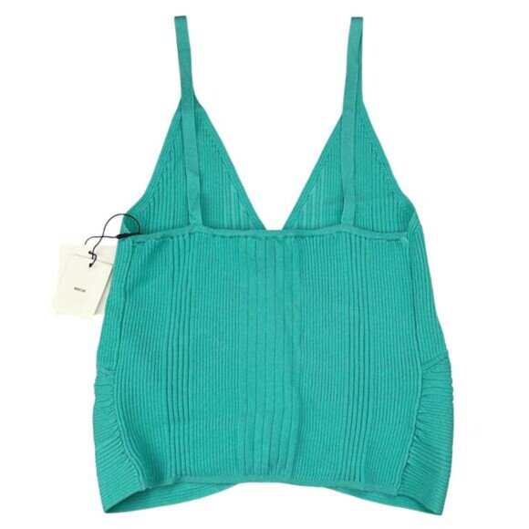 NWT SANDRO Alcudia Knit Crop Top In Verts Size 6 - Picture 11 of 11